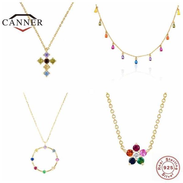 designer necklace 925 sterling for women color diamond rainbow flower pendant female choker s jewelry collares, Silver
designer necklace 925 sterling for women color diamond rainbow flower pendant female choker s jewelry collares, Silver