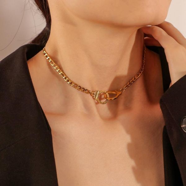 chains 2021 european and american ins cold wind personality hip-hop handcuffs clavicle necklace fashion choker, Silver
chains 2021 european and american ins cold wind personality hip-hop handcuffs clavicle necklace fashion choker, Silver