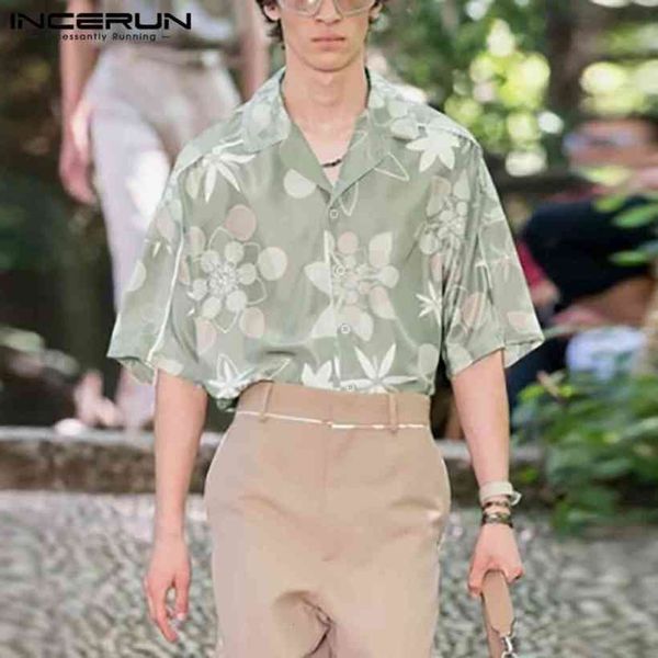 short mouwen revers summer prints men casual shirt incerun man leisure buttons camisa loose flower blossoms blouse 5xl, White;black
short mouwen revers summer prints men casual shirt incerun man leisure buttons camisa loose flower blossoms blouse 5xl, White;black