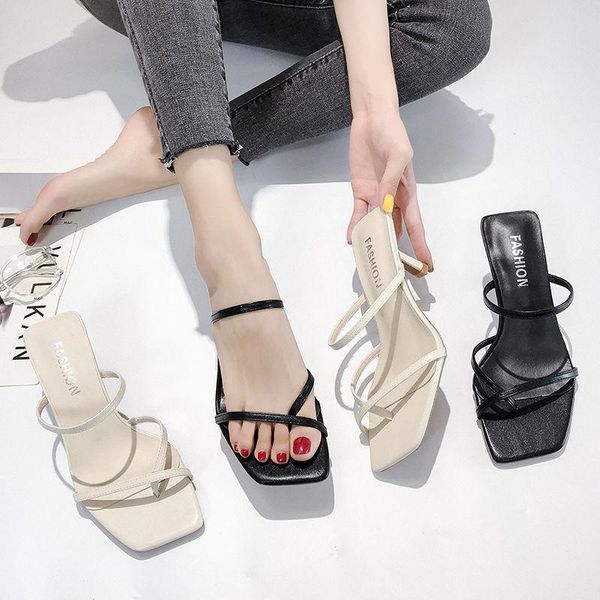 slippers 2021 summer luxury women white high heels mules square toe stiletto slides beach flip flop female prom shoes, Black
slippers 2021 summer luxury women white high heels mules square toe stiletto slides beach flip flop female prom shoes, Black