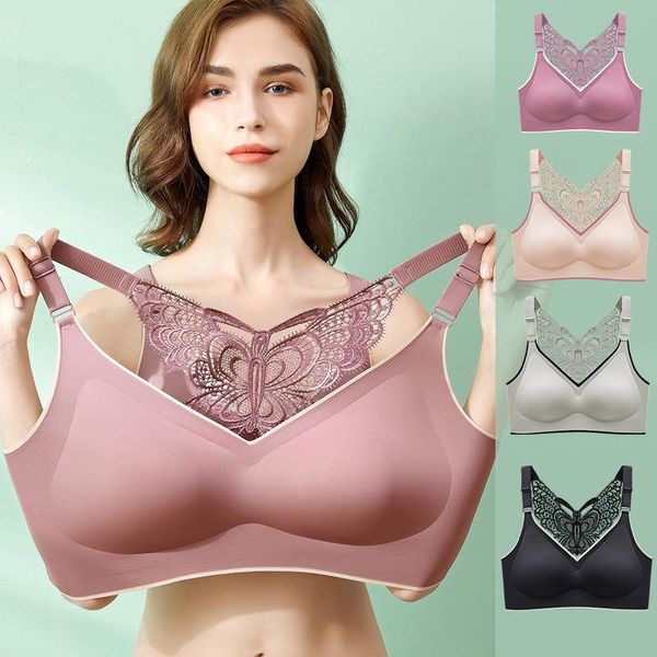 bras linbaiway for women seamless plus size bra push up latex padded vest butterfly beauty back mujer, Red;black
bras linbaiway for women seamless plus size bra push up latex padded vest butterfly beauty back mujer, Red;black