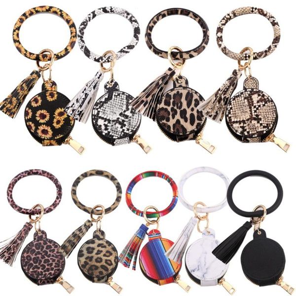 card holders  pu leather tassel bracelet keychain wrist bangles with holder leopard snake sunflower printed mirror cosmetic bag, Brown;gray
card holders  pu leather tassel bracelet keychain wrist bangles with holder leopard snake sunflower printed mirror cosmetic bag, Brown;gray