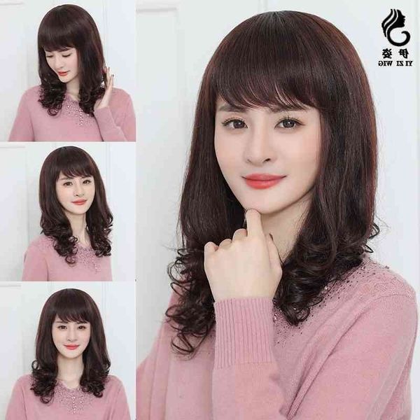big fashion wig female wave long curly oblique bangs natural fluffy real hair wig head cover, Black
big fashion wig female wave long curly oblique bangs natural fluffy real hair wig head cover, Black