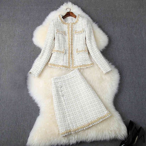 two piece dress fall autumn long sleeve crew neck contrast color tweed pearl jacket + tassel mini short skirt 2 s set o06t10187 k5mn, White
two piece dress fall autumn long sleeve crew neck contrast color tweed pearl jacket + tassel mini short skirt 2 s set o06t10187 k5mn, White