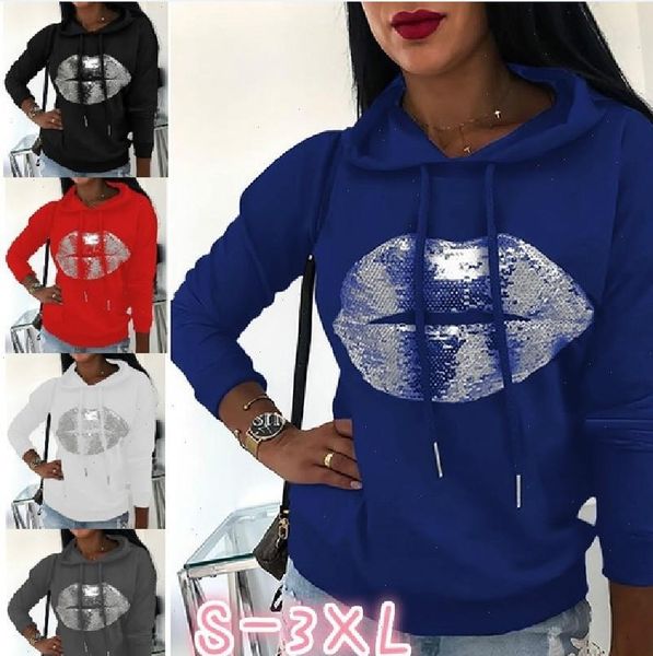 autumn lips pullover print womens hoodies gown long sleeve oversized clothes plus size 3xl, Black
autumn lips pullover print womens hoodies gown long sleeve oversized clothes plus size 3xl, Black