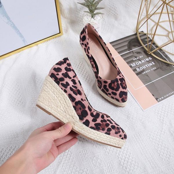 dress shoes women single spring 2021 leopard grass plait high heel thick bottom waterproof platform shallow pointed toe lady, Black
dress shoes women single spring 2021 leopard grass plait high heel thick bottom waterproof platform shallow pointed toe lady, Black