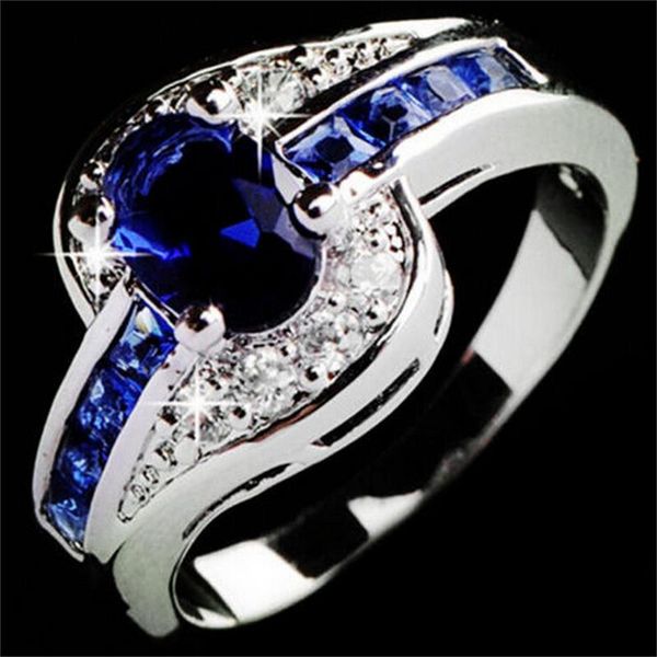 wedding rings unique jewelry blue oval zircon stone ring white filled engagement for women men gift, Slivery;golden
wedding rings unique jewelry blue oval zircon stone ring white filled engagement for women men gift, Slivery;golden