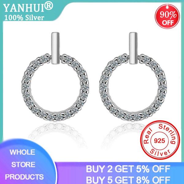 arrival silver round stud earrings 925 sterling wedding for women original jewelry pendientes brinco, Golden;silver
arrival silver round stud earrings 925 sterling wedding for women original jewelry pendientes brinco, Golden;silver