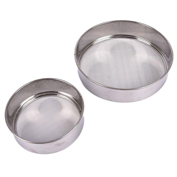 kitchen fine mesh flour sifter professional round stainless steel sieve strainer sifters for baking & pastry tools
kitchen fine mesh flour sifter professional round stainless steel sieve strainer sifters for baking & pastry tools