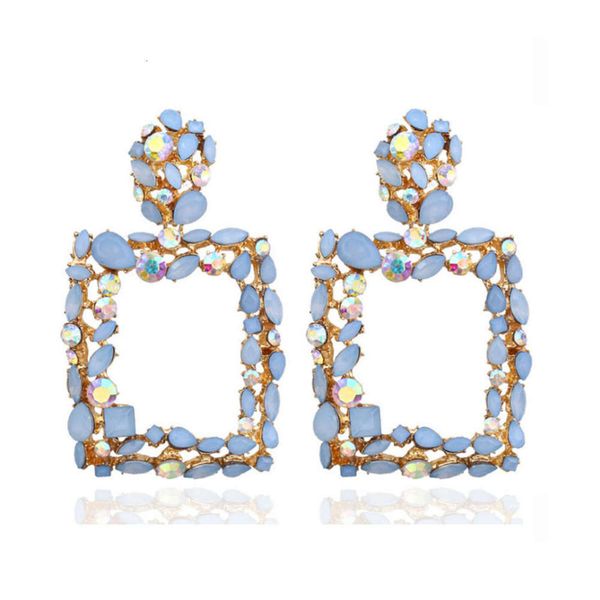 street p exaggerated geometric new colored crystal square earrings for women, Black
street p exaggerated geometric new colored crystal square earrings for women, Black