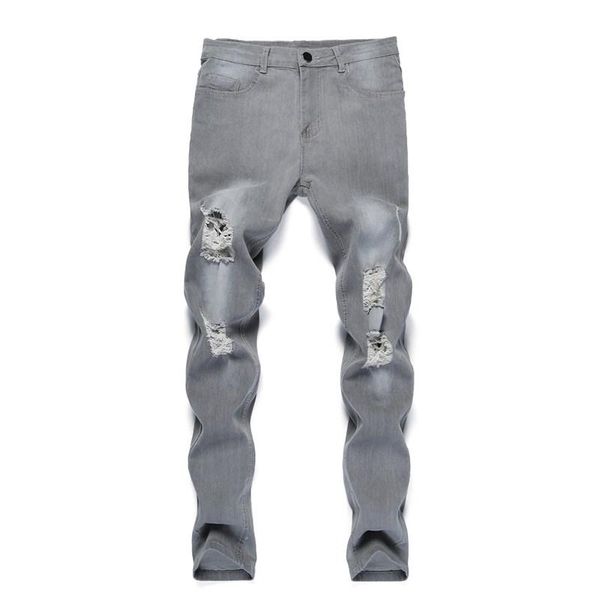 men's jeans fashion casual four seasons male ripped skinny trousers slim biker outwears pants qualified men sweatpants hole, Blue
men's jeans fashion casual four seasons male ripped skinny trousers slim biker outwears pants qualified men sweatpants hole, Blue