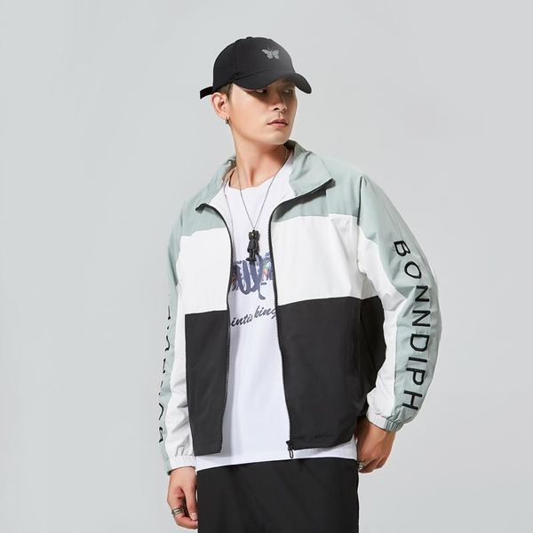 men's jackets streetwear hip hop color block spring autumn patchwork zipper and coats men casual harajuku windbreakers, Black;brown
men's jackets streetwear hip hop color block spring autumn patchwork zipper and coats men casual harajuku windbreakers, Black;brown