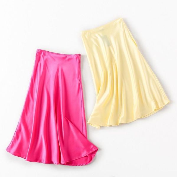 skirts fashion yellow pink midi womens streetwear korean casual boho high waist satin skirt pleated jupe femme 2021, Black
skirts fashion yellow pink midi womens streetwear korean casual boho high waist satin skirt pleated jupe femme 2021, Black