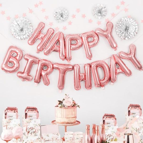 party decoration 16inch globos birthday balloon rose gold happy foil balloons set banner kids supplies
party decoration 16inch globos birthday balloon rose gold happy foil balloons set banner kids supplies