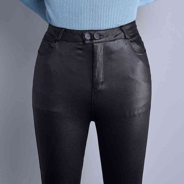slim-fit leather pants autumn winter leather pants women's elastic tight double breasted high waist thicken 191a6 210420, Black;white
slim-fit leather pants autumn winter leather pants women's elastic tight double breasted high waist thicken 191a6 210420, Black;white