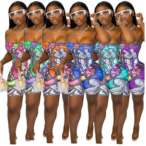 women's tracksuits strapless bandage bodycon bodysuit for women backless tube cropped crop and shorts oil painting printing two pie, Gray
women's tracksuits strapless bandage bodycon bodysuit for women backless tube cropped crop and shorts oil painting printing two pie, Gray
