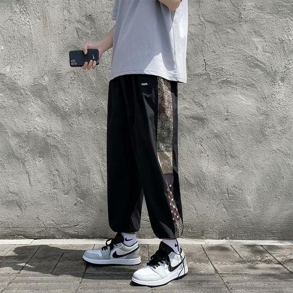 cashew flower sweatpants summer women pants thin loose korean style trendy hong kong nine points casual, Black
cashew flower sweatpants summer women pants thin loose korean style trendy hong kong nine points casual, Black