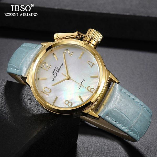 wristwatches ibso brand women classical quartz watch genuine lea, Slivery;brown
wristwatches ibso brand women classical quartz watch genuine lea, Slivery;brown