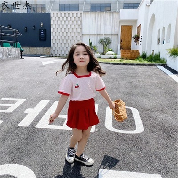 girls summer suit 2022 new childrens striped short-sleeved culottes two-piece female baby casual wear trend, White
girls summer suit 2022 new childrens striped short-sleeved culottes two-piece female baby casual wear trend, White