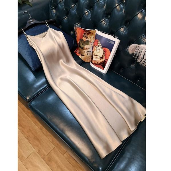 casual dresses silk plus size xs-4xl y2k women dress summer spaghetti satin long woman green very soft smooth, Black;gray
casual dresses silk plus size xs-4xl y2k women dress summer spaghetti satin long woman green very soft smooth, Black;gray