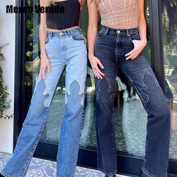 women jeans paisley contrast patchwork harajuku high waist straight denim trouser baggy mom black streetwear pants meren verado women's, Blue
women jeans paisley contrast patchwork harajuku high waist straight denim trouser baggy mom black streetwear pants meren verado women's, Blue