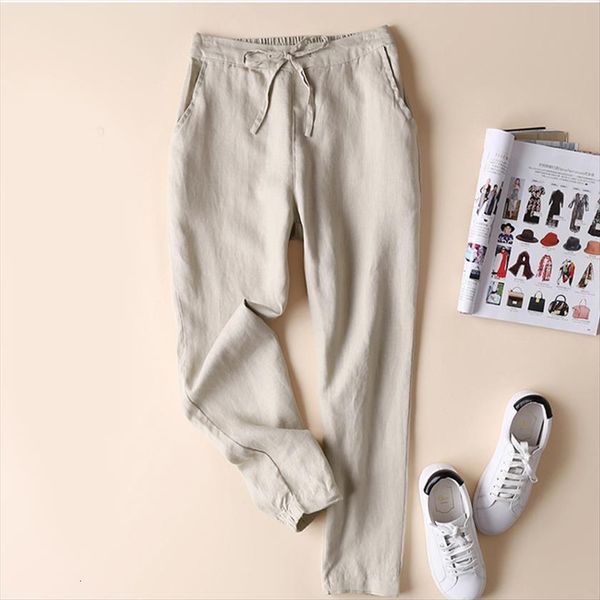 cotton line elegant trousers women capri formal plus size famous brand design, Black;white
cotton line elegant trousers women capri formal plus size famous brand design, Black;white