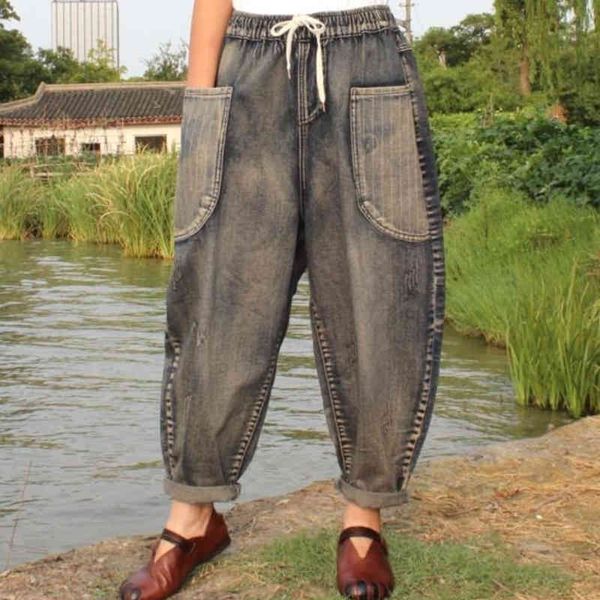 autumn arts like ladies'brem loose elastic casual waistband cotton denim pants big size vintage ladies' baggy ladies'leg jean, Blue
autumn arts like ladies'brem loose elastic casual waistband cotton denim pants big size vintage ladies' baggy ladies'leg jean, Blue