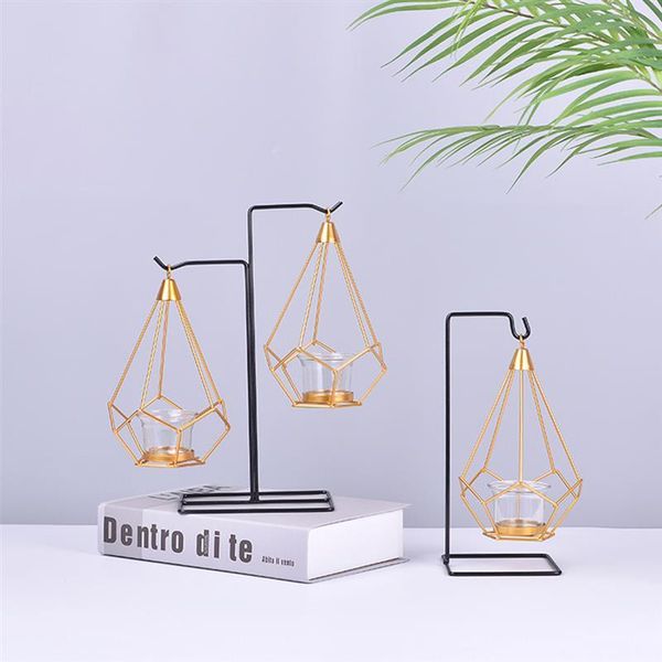 candle holders nordic style candlestick holder - golden glass iron stand support lantern hanging rack decor
candle holders nordic style candlestick holder - golden glass iron stand support lantern hanging rack decor