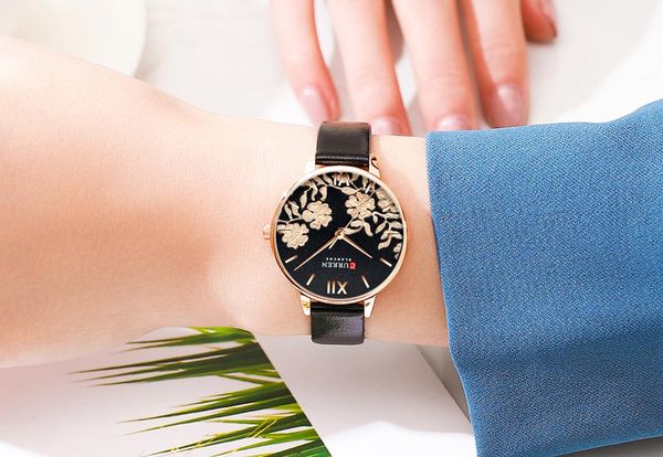 wristwatches curren 2021 women watch stylish simple waterproof female black leather strap wristwatch montre femme, Slivery;brown
wristwatches curren 2021 women watch stylish simple waterproof female black leather strap wristwatch montre femme, Slivery;brown