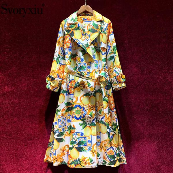 women's trench coats svoryxiu autumn winter fashion runway double breasted long coat sleeve painted lemon print overcoat outwear, Tan;black
women's trench coats svoryxiu autumn winter fashion runway double breasted long coat sleeve painted lemon print overcoat outwear, Tan;black