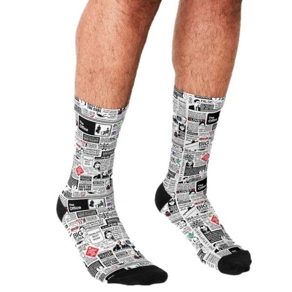 men's socks funny words from office quotes pattern printed hip hop men happy cute boys street style crazy for, Black
men's socks funny words from office quotes pattern printed hip hop men happy cute boys street style crazy for, Black