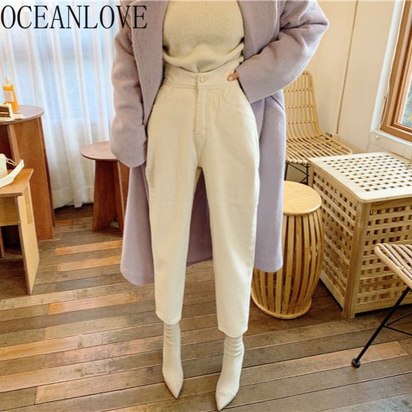 white denim women pants high waist vintage korean style ropa mujer autumn ankle-length pantalon femme fashion 17467 210415, Black;white
white denim women pants high waist vintage korean style ropa mujer autumn ankle-length pantalon femme fashion 17467 210415, Black;white