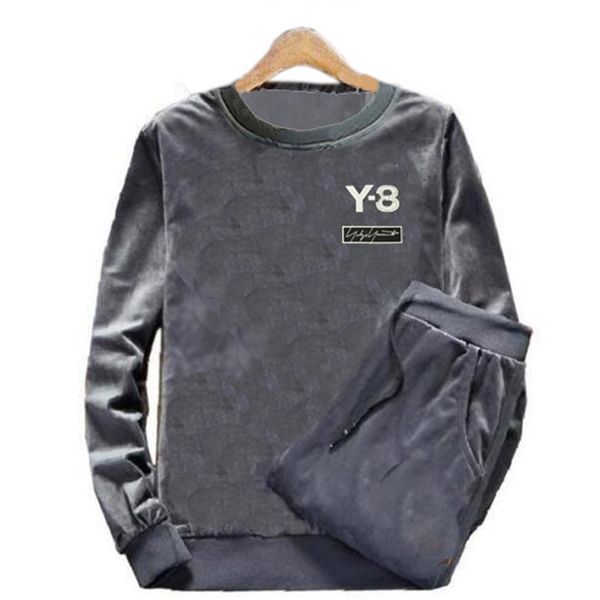 men's tracksuits male casual velvet man complete hoodies gymnasium sports training sweaters jacket suit pants e22 x9ky, Gray
men's tracksuits male casual velvet man complete hoodies gymnasium sports training sweaters jacket suit pants e22 x9ky, Gray