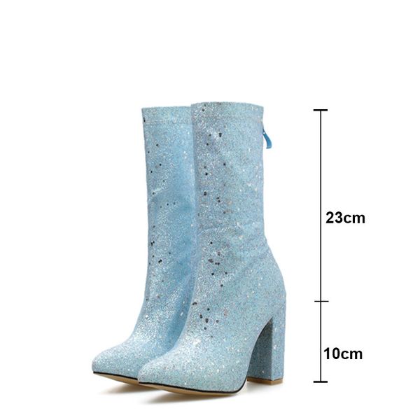 boots autumn silver bling women pointed toe high heels shoes winter woman sequin fabric thick short wb021 xosr, Black
boots autumn silver bling women pointed toe high heels shoes winter woman sequin fabric thick short wb021 xosr, Black