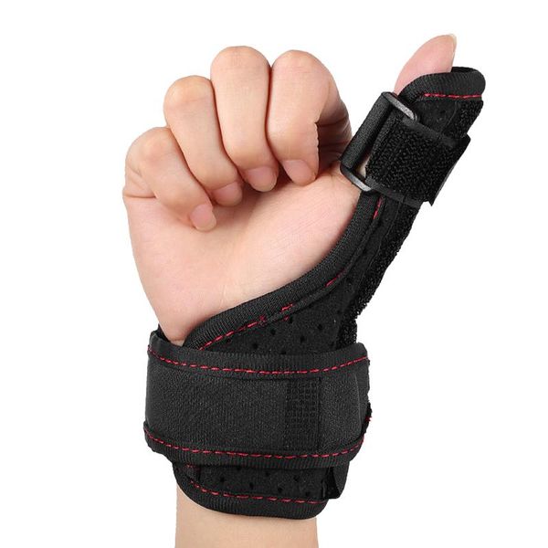 wrist support for finger protection after tendonitis keeping hand dry easy sizing thumb brace left right black elastic, Black;red 
wrist support for finger protection after tendonitis keeping hand dry easy sizing thumb brace left right black elastic, Black;red