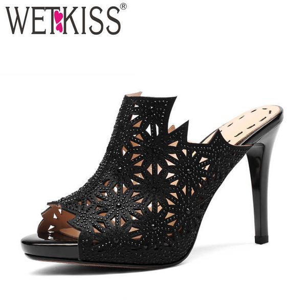 wetkiss thin high heels slippers women cutout peep toe footwear crystal slides shoes female platform mules shoes woman summer 210630, Black
wetkiss thin high heels slippers women cutout peep toe footwear crystal slides shoes female platform mules shoes woman summer 210630, Black