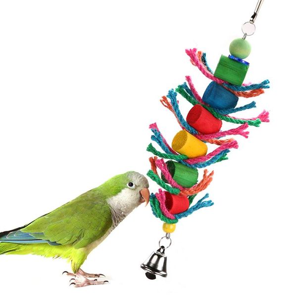 other bird supplies pet parrot chew toy perch colorful wood building block cotton rope big conure swing for birds
other bird supplies pet parrot chew toy perch colorful wood building block cotton rope big conure swing for birds