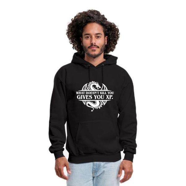 men's hoodies & sweatshirts inscription fleece hoodie what doesn't kill you gives xp men fitness tracksuit, Black
men's hoodies & sweatshirts inscription fleece hoodie what doesn't kill you gives xp men fitness tracksuit, Black