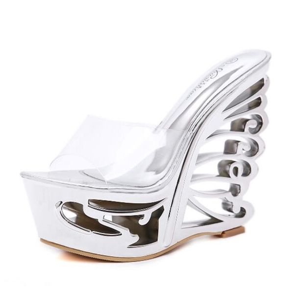 women slippers strange style heel summer female platform high heels 14cm lady's wedding shoes 210415, Black;white
women slippers strange style heel summer female platform high heels 14cm lady's wedding shoes 210415, Black;white