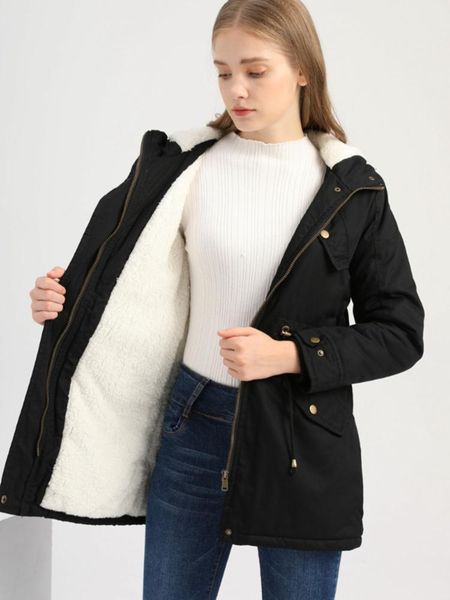women's down & parkas 2021 winter cotton hooded plush drawstring long jacket harajuku tunic coat thick, Black
women's down & parkas 2021 winter cotton hooded plush drawstring long jacket harajuku tunic coat thick, Black