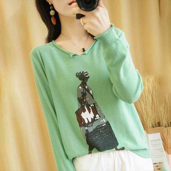 pullover womens spring and autumn women sweaters cotton casual knitwear v neck blouse plus size, White;black
pullover womens spring and autumn women sweaters cotton casual knitwear v neck blouse plus size, White;black
