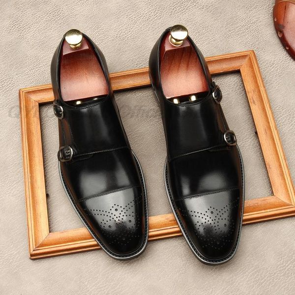 dress shoes autumn stylish men loafers italian genuine leather black square head monk strap men's wedding party tljy
dress shoes autumn stylish men loafers italian genuine leather black square head monk strap men's wedding party tljy