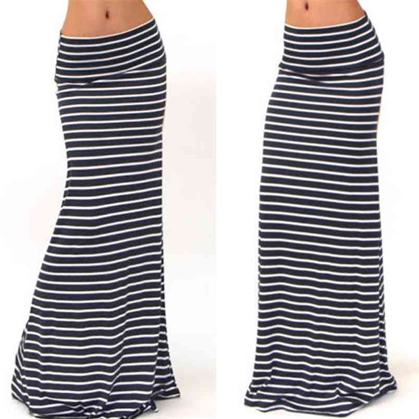fashion women summer new long skirt striped wave charming elastic high waist boho printing saia falda female maxi skirt 210408, Black
fashion women summer new long skirt striped wave charming elastic high waist boho printing saia falda female maxi skirt 210408, Black
