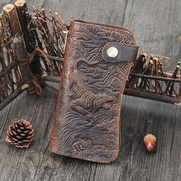designer men leather wallet 3d tiger dragon embossing cowhide men's with high iron chain fashion 2021 wallets, Red;black
designer men leather wallet 3d tiger dragon embossing cowhide men's with high iron chain fashion 2021 wallets, Red;black