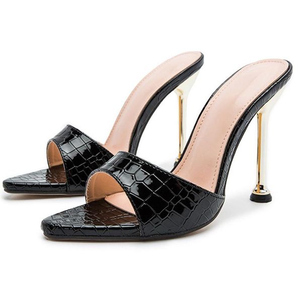 slippers party shoes woman 2021 summer female sandals drop fashion women high heels pointed toe mule ladies slides, Black
slippers party shoes woman 2021 summer female sandals drop fashion women high heels pointed toe mule ladies slides, Black