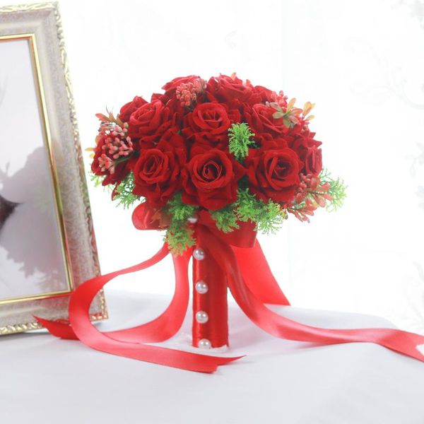 decorative flowers & wreaths red wedding bouquet burgundy bridal bridesmaid flower artificial rose bride ramo de flores novia table decor
decorative flowers & wreaths red wedding bouquet burgundy bridal bridesmaid flower artificial rose bride ramo de flores novia table decor