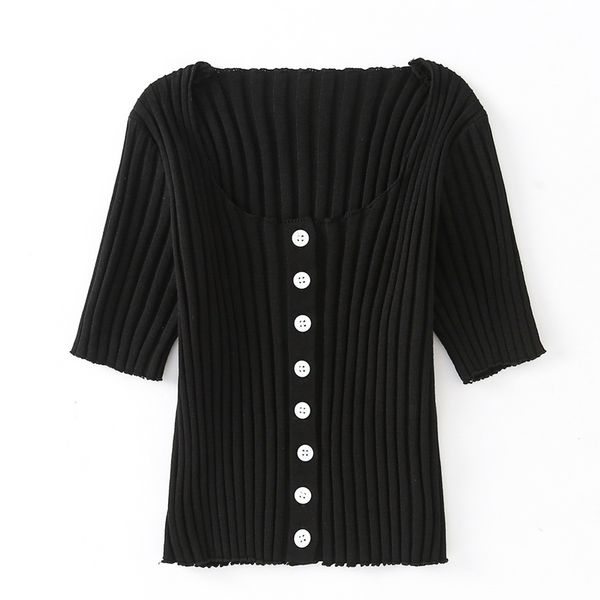 sweaters new women's cardigan square neck short sleeve knit versatile slim retro striped single-breasted high-waisted t-shirt female, White;black
sweaters new women's cardigan square neck short sleeve knit versatile slim retro striped single-breasted high-waisted t-shirt female, White;black