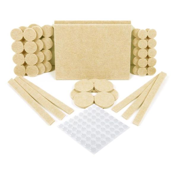 furniture accessories 124 pcs-60 self stick felt pads for hardwood floors&64 noise dampening rubber bumper
furniture accessories 124 pcs-60 self stick felt pads for hardwood floors&64 noise dampening rubber bumper