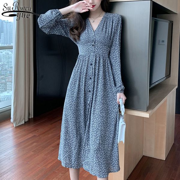 floral chiffon dress women autumn long sleeve v-neck women's clothing summer es out feminine 13193 210427, Black;gray
floral chiffon dress women autumn long sleeve v-neck women's clothing summer es out feminine 13193 210427, Black;gray
