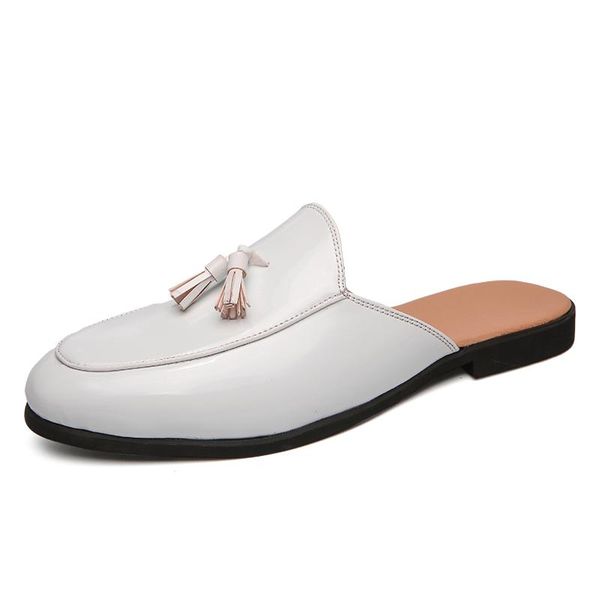slippers youqijia 2021 patent leather 38~46 men flip flops sandals classic mules slides outdoor man tassel shoes, Black
slippers youqijia 2021 patent leather 38~46 men flip flops sandals classic mules slides outdoor man tassel shoes, Black